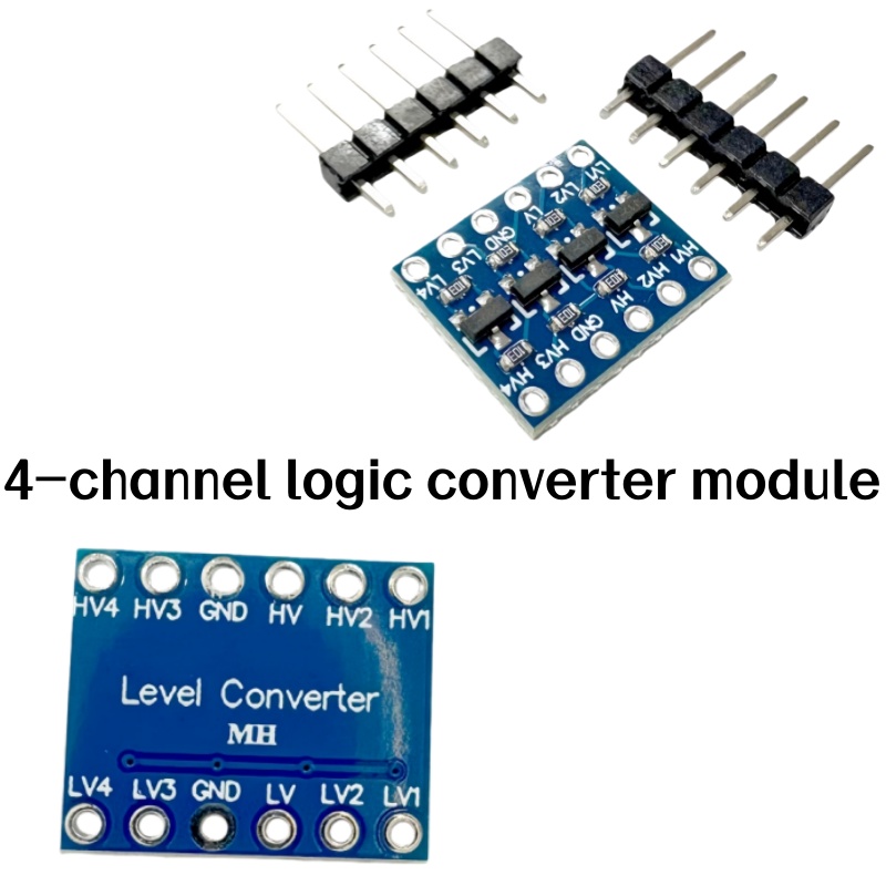 Level Shifter 3.3V - 4-Channel Logic Level Converter Module Bidirectional