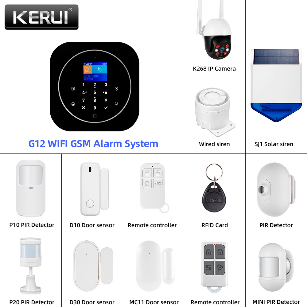 KERUI G12 2G Wifi Wireless Hom - Home Automation Diy ulasan dan harga