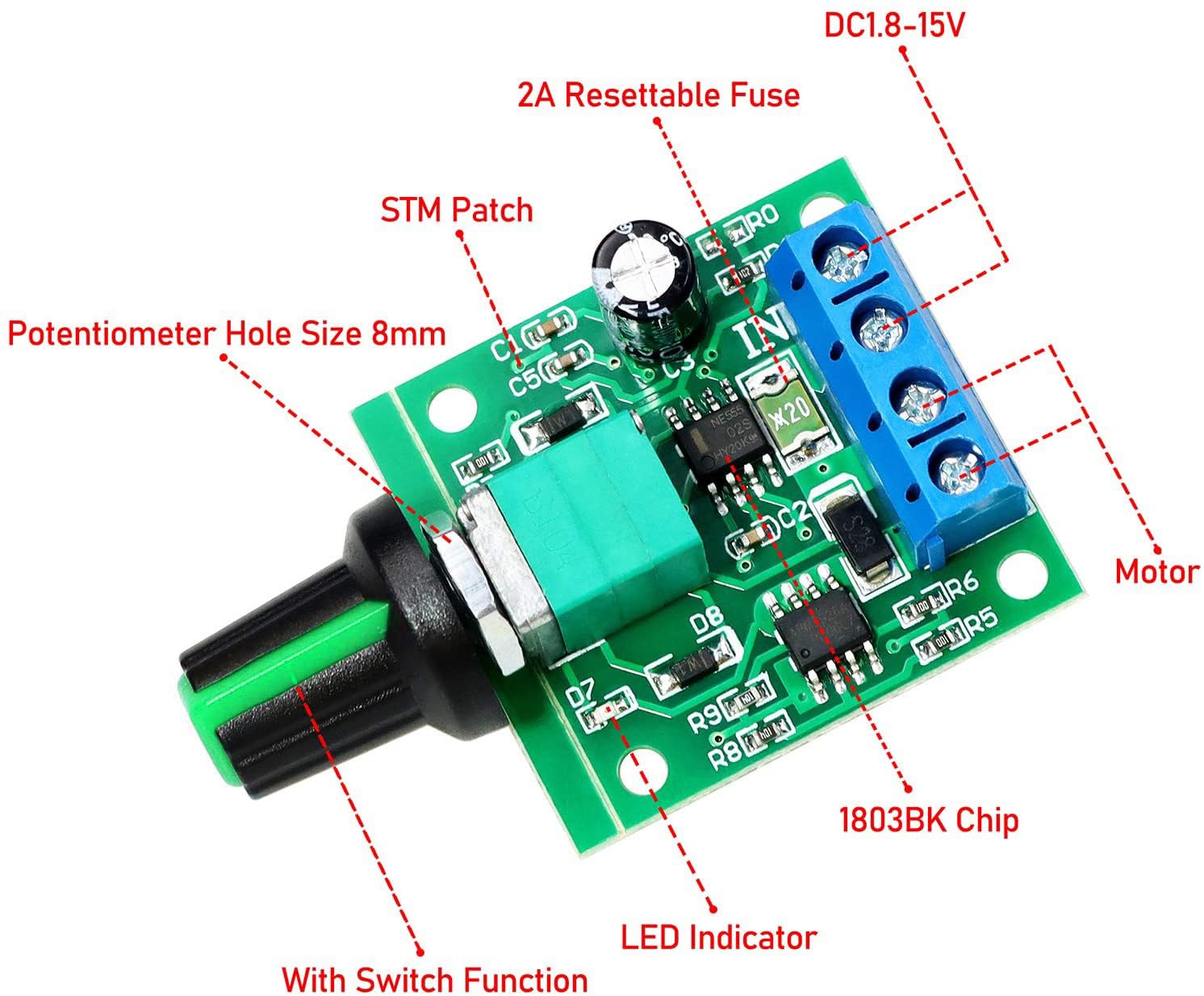 2PCS / 4PCS / 6PCS 1.8V 3V 5V  - Level Shifter 3.3V ulasan dan harga