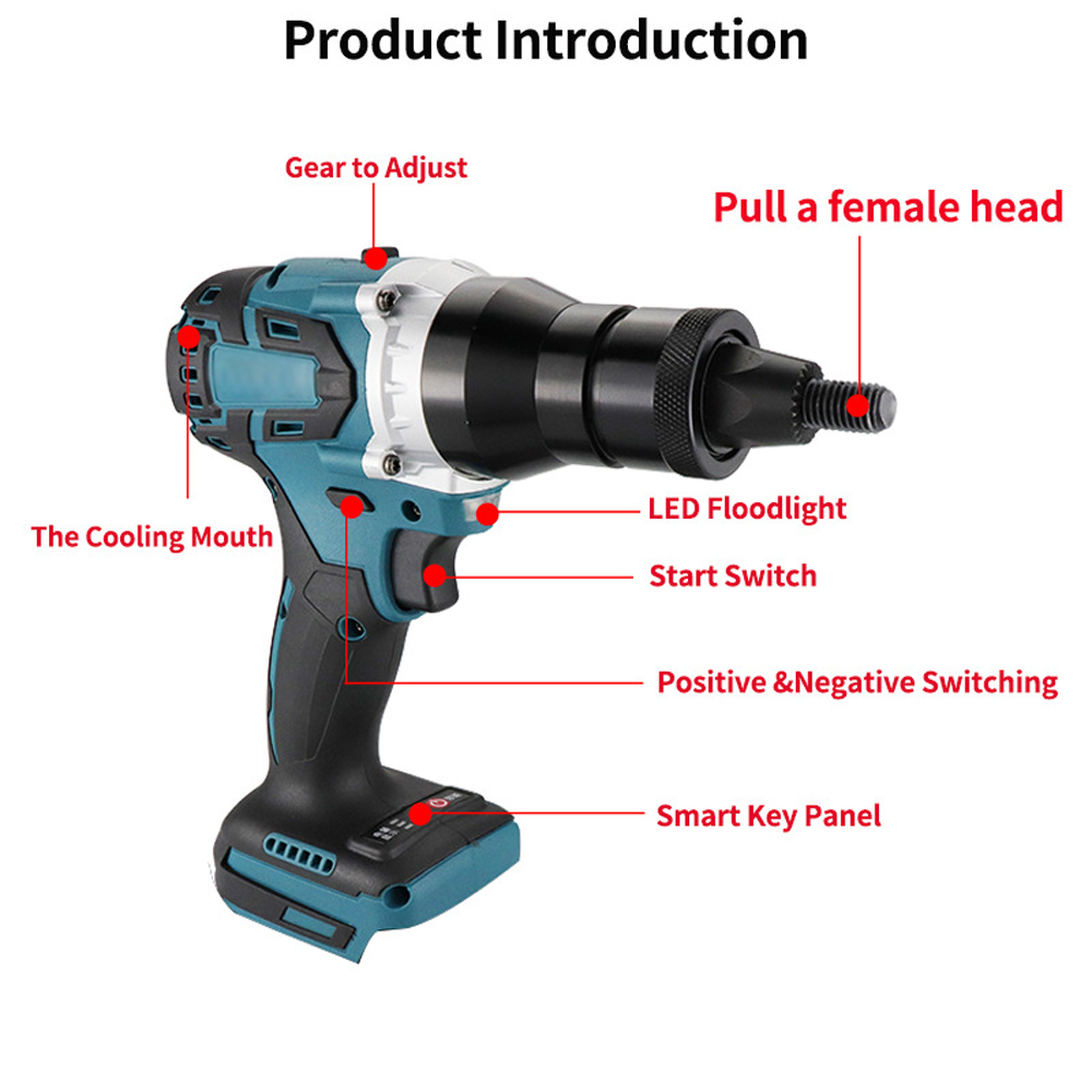 Electric Riveting Gun Brushles - Home Automation Diy ulasan dan harga