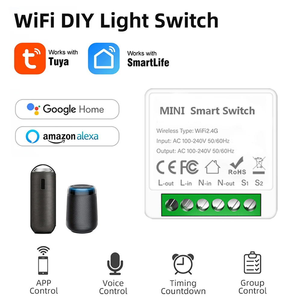 2 Way Control Tuya Mini 16A Wi - Home Automation Diy ulasan dan harga