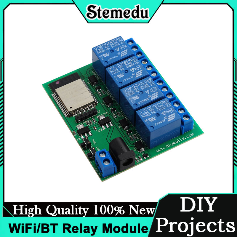 ESP32S 4-Channel WiFi/Bluetoot - Iot Diy Home Automation ulasan dan harga