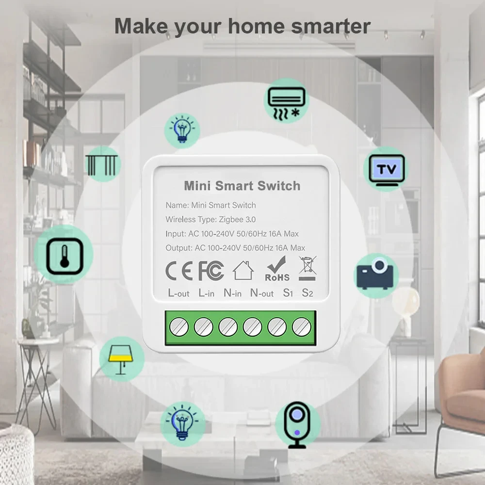 Mini WIFI Zigbee3.0 Smart Swit - Home Automation Diy ulasan dan harga