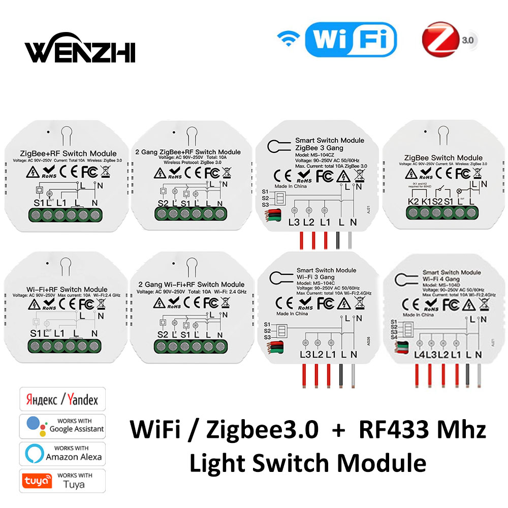 Light Switch Module Wifi Zigbe - Home Automation Diy ulasan dan harga