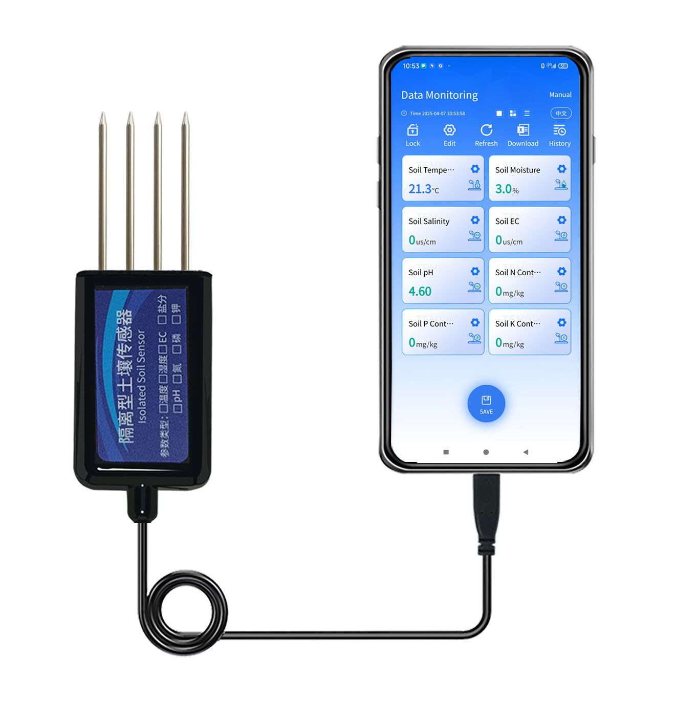 8 in 1 Digital Soil Sensor And - Temperature Humidity Sensor ulasan dan harga