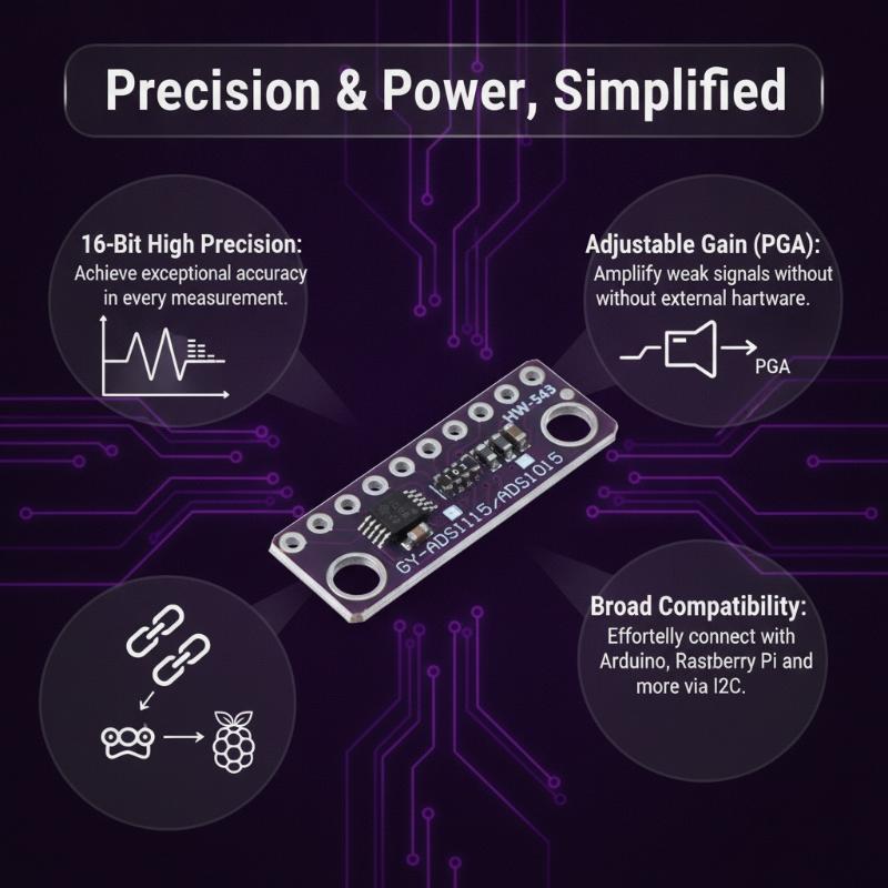 ADS1115 Adjustable Gain 16Bit  - Diy Home Automation System ulasan dan harga