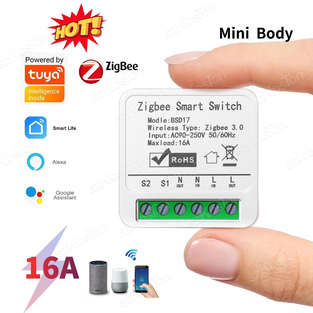16A Tuya ZigBee Smart Switch M - Home Automation Diy ulasan dan harga