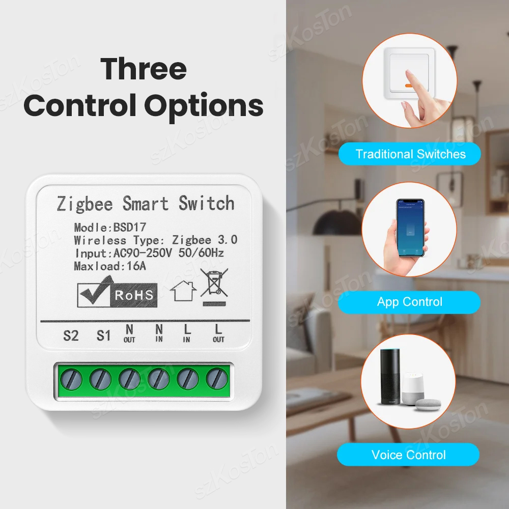 16A Tuya ZigBee Smart Switch M - Home Automation Diy ulasan dan harga