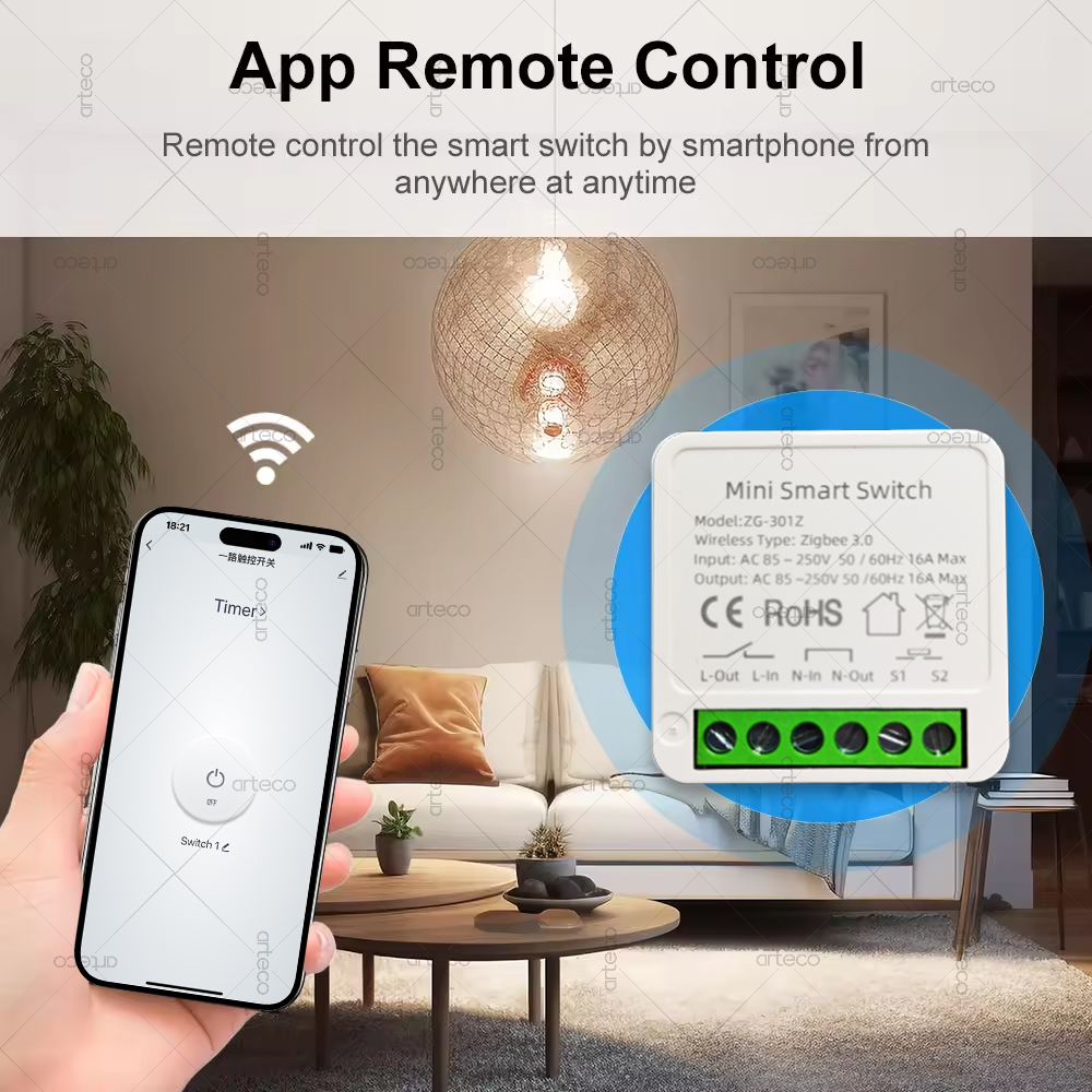 Mini Zigbee 3.0 Smart Switch 1 - Diy Home Automation Hub ulasan dan harga